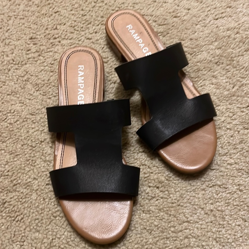 Black Rampage Sandals woman’s size 8